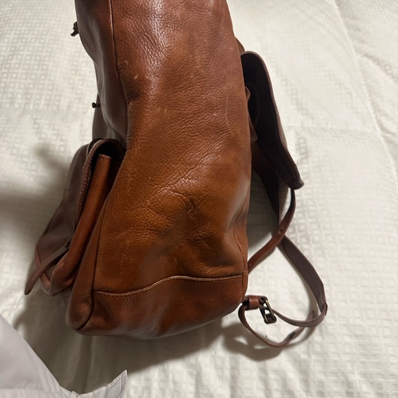 Madewell Brown Leather Drawstring Backpack main image 6